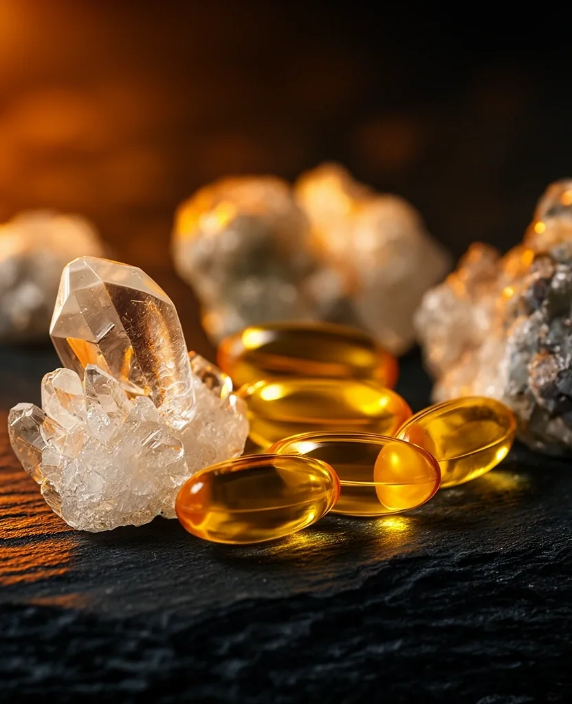 Mineral crystals macro